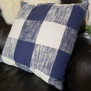 Threshold Accents New Blue White Checkered Throw Pillow Poshmark